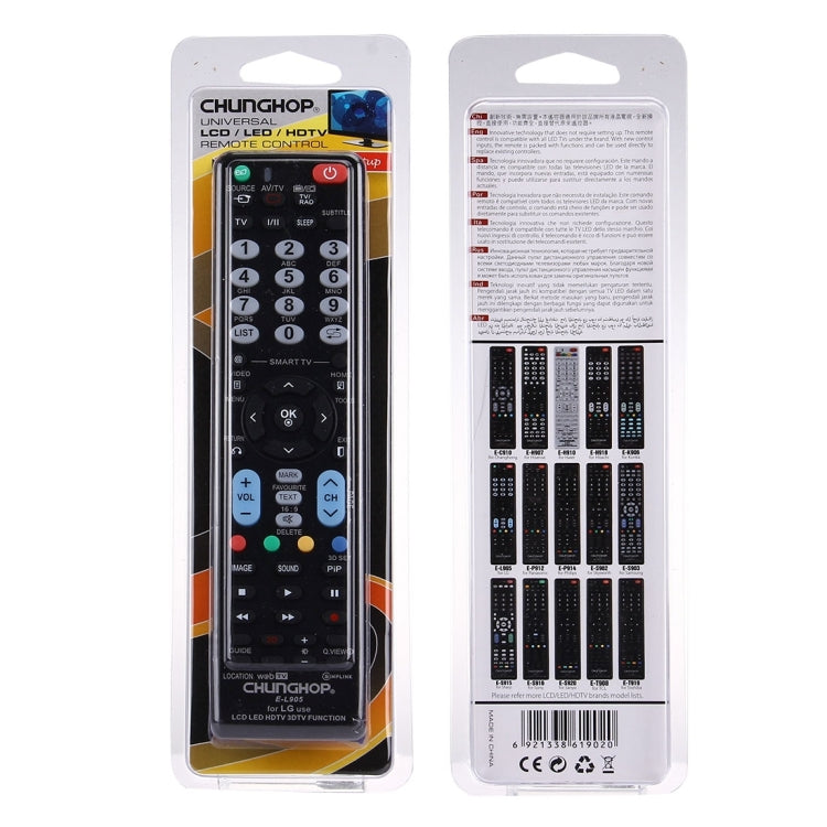 Télécommande universelle CHUNGHOP E-L905 pour LG LED LCD HDTV 3DTV, pour téléviseur LG