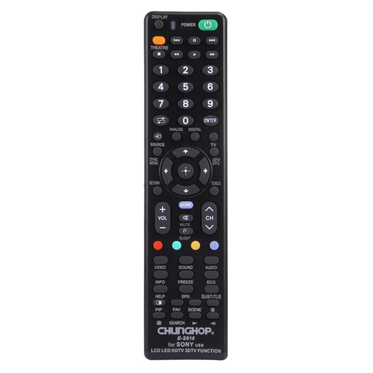 Télécommande universelle CHUNGHOP E-S916 pour SONY LED LCD HDTV 3DTV, pour téléviseur SONY