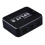 B866 1 Distributeur parallèle horizontal XLR, 1 entrée et 6 sorties