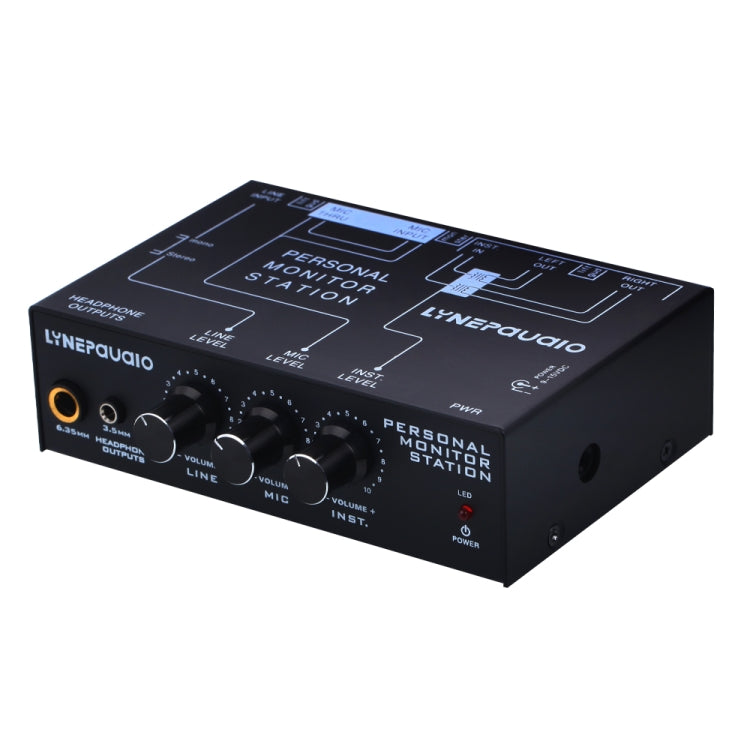 Mélangeur d'écoute pour casque d'écoute personnel 3 canaux B877