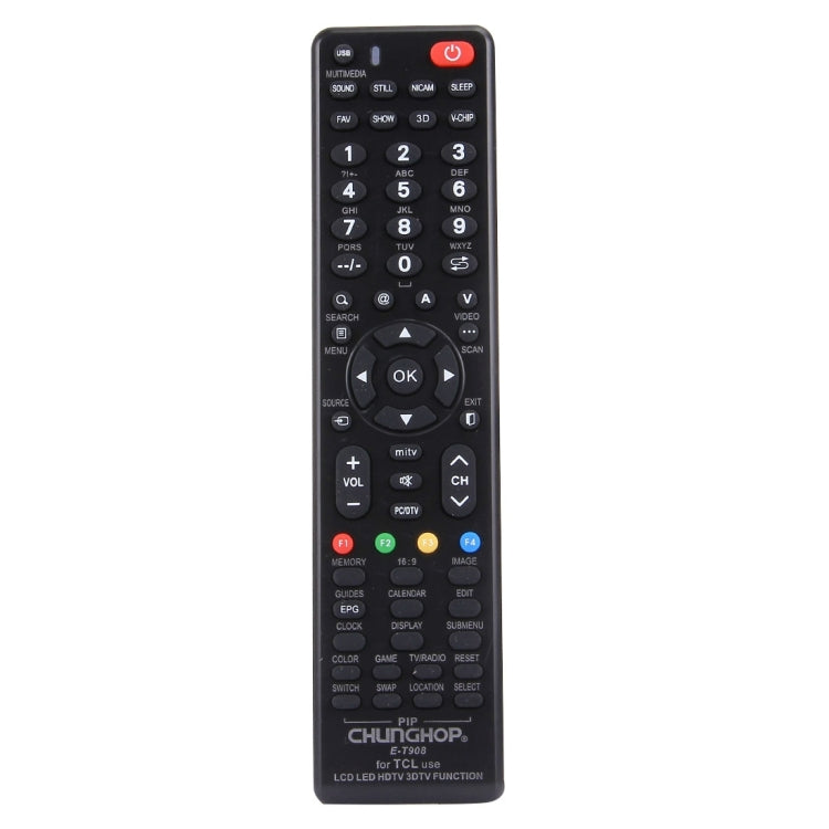 Télécommande universelle CHUNGHOP E-T908 pour TCL LED TV / LCD TV / HDTV / 3DTV, pour téléviseur TCL