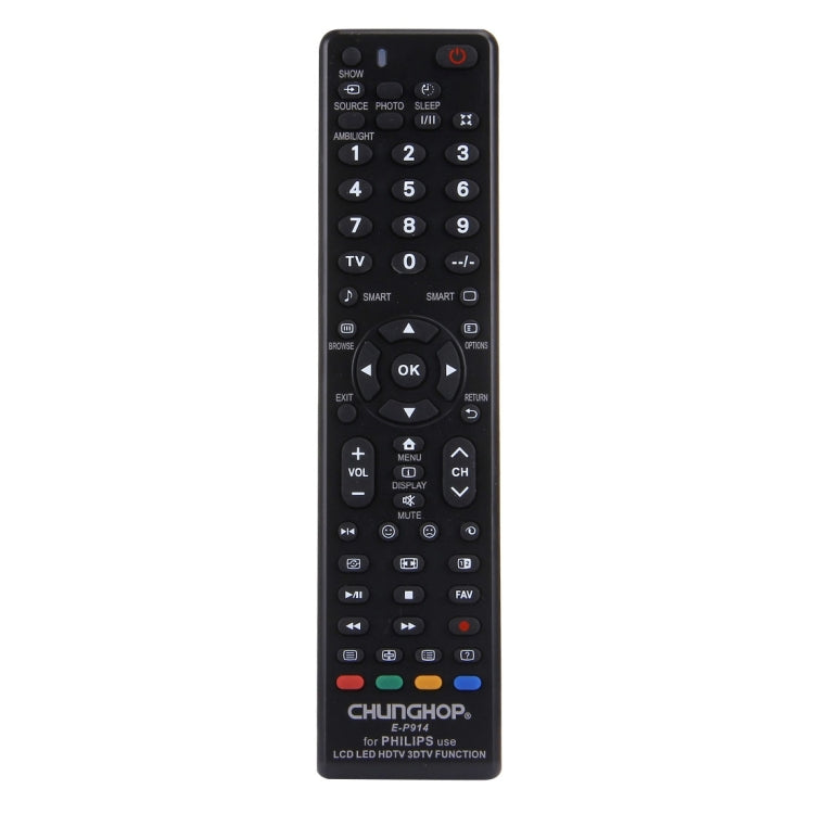 Télécommande universelle CHUNGHOP E-P914 pour PHILIPS LED LCD HDTV 3DTV, pour téléviseur PHILIPS