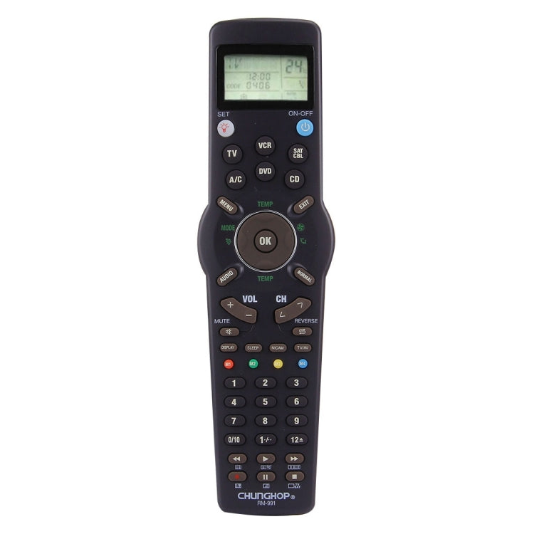 Télécommande LCD universelle CHUNGHOP RM-L991 avec fonction d'apprentissage pour TV VCR SAT CBL DVD CD A/C, RM-L991