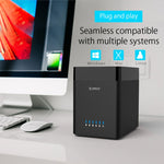 Boîtier disque dur USB 3.0 ORICO DS500U3 3,5 pouces 5 baies magnétique avec indicateur LED bleu, USB 3.0