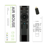 Télécommande souris aérienne universelle Q5 2.4G RF 3D brossée version vocale
