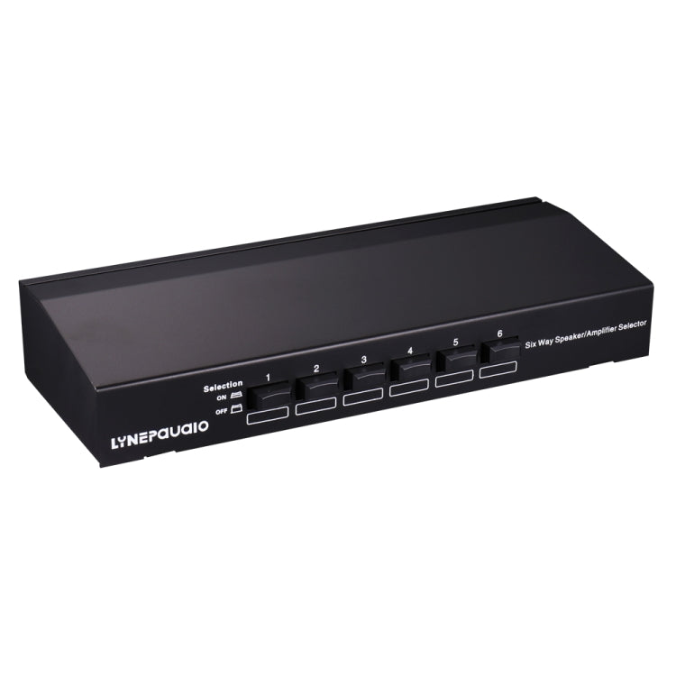 LINEPAUDIO B898 Commutateur Sélectif Bidirectionnel Stéréo à Six Voies pour Haut-parleur / Amplificateur
