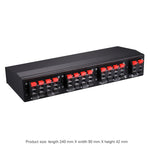 LINEPAUDIO B898 Commutateur Sélectif Bidirectionnel Stéréo à Six Voies pour Haut-parleur / Amplificateur