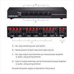 LINEPAUDIO B898 Commutateur Sélectif Bidirectionnel Stéréo à Six Voies pour Haut-parleur / Amplificateur