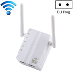 Répéteur WiFi amplificateur de signal 300Mbps Wireless-N avec 2 antennes externes, prise EU, 2 antennes externes (blanc), 2 antennes externes (noir)