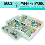Répéteur WiFi amplificateur de signal 300Mbps Wireless-N avec 2 antennes externes, prise EU, 2 antennes externes (blanc), 2 antennes externes (noir)