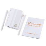 Répéteur WiFi amplificateur de signal 300Mbps Wireless-N avec 2 antennes externes, prise EU, 2 antennes externes (blanc), 2 antennes externes (noir)