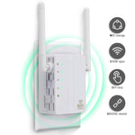 Répéteur WiFi amplificateur de signal 300Mbps Wireless-N avec 2 antennes externes, prise EU, 2 antennes externes (blanc), 2 antennes externes (noir)