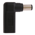 Adaptateur coudé USB-C / Type-C femelle vers prise mâle 7.4 x 5.0mm pour ordinateurs portables HP, Coudé 7.4 x 5.0mm (HP)