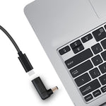 Adaptateur coudé USB-C / Type-C femelle vers prise mâle 7.4 x 5.0mm pour ordinateurs portables HP, Coudé 7.4 x 5.0mm (HP)