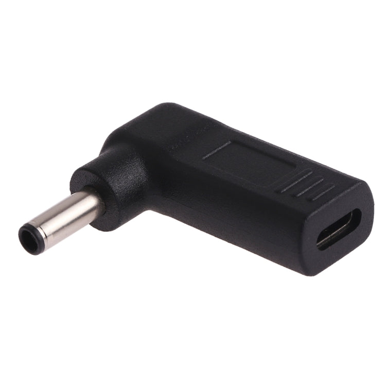 Adaptateur coudé USB-C / Type-C femelle vers prise mâle 4,5 x 3,0 mm, coudé noir 4,5 x 3,0 mm, coudé bleu 4,5 x 3,0 mm