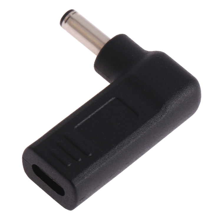 Adaptateur coudé USB-C / Type-C femelle vers prise mâle 4,5 x 3,0 mm, coudé noir 4,5 x 3,0 mm, coudé bleu 4,5 x 3,0 mm