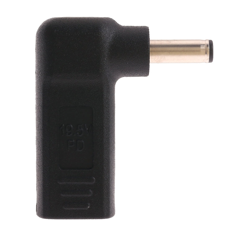 Adaptateur coudé USB-C / Type-C femelle vers prise mâle 4,5 x 3,0 mm, coudé noir 4,5 x 3,0 mm, coudé bleu 4,5 x 3,0 mm