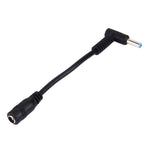 Câble adaptateur d'alimentation interface mâle coudé 4.5 x 3.0mm vers femelle 5.5 x 2.1mm pour ordinateur portable, longueur : 10cm, mâle coudé 4.5 x 3.0mm