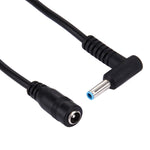 Câble adaptateur d'alimentation interface mâle coudé 4.5 x 3.0mm vers femelle 5.5 x 2.1mm pour ordinateur portable, longueur : 10cm, mâle coudé 4.5 x 3.0mm