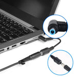 Câble adaptateur d'alimentation interface mâle coudé 4.5 x 3.0mm vers femelle 5.5 x 2.1mm pour ordinateur portable, longueur : 10cm, mâle coudé 4.5 x 3.0mm