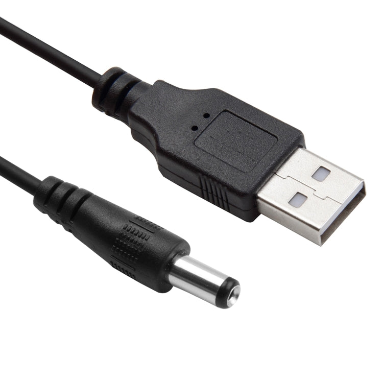 Câble enroulé à ressort USB vers DC 5.5mm, AM vers DC 5.5mm, longueur : 1.5m