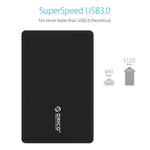 Boîtier de disque dur externe ORICO 2588US3 USB3.0 pour HDD / SSD SATA 2.5 pouces 9.5mm pour PC portable