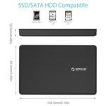 Boîtier de disque dur externe ORICO 2588US3 USB3.0 pour HDD / SSD SATA 2.5 pouces 9.5mm pour PC portable