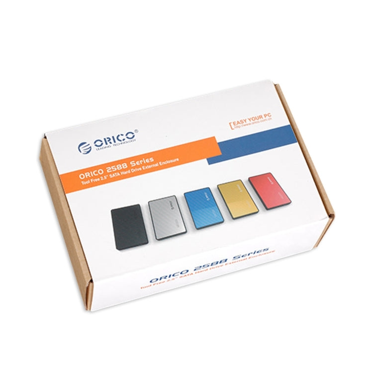 Boîtier de disque dur externe ORICO 2588US3 USB3.0 pour HDD / SSD SATA 2.5 pouces 9.5mm pour PC portable