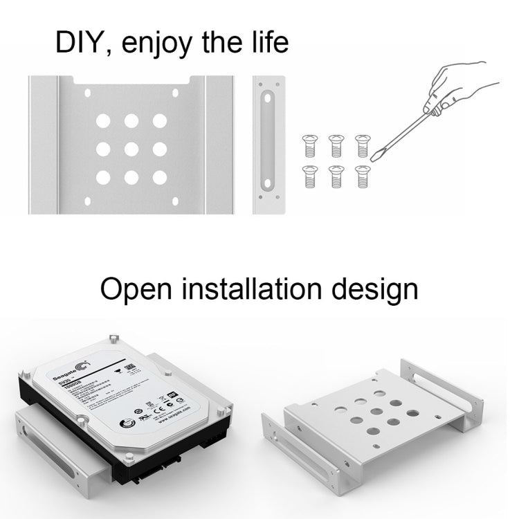 Rack SSD ORICO AC52535-1S 2,5 & 3,5 pouces en aluminium pour disque dur à état solide