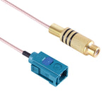 Câble RCA femelle 15 cm vers FAKRA Z femelle RG316 avec ressort, FAKRA Z