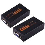Extendeur VGA & audio 1920x1440 HD 100m câble réseau Cat5e / 6-568B émetteur récepteur adaptateur, distance de transmission : 100m