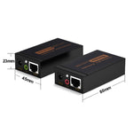 Extendeur VGA & audio 1920x1440 HD 100m câble réseau Cat5e / 6-568B émetteur récepteur adaptateur, distance de transmission : 100m