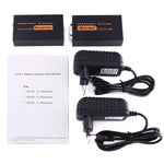 Extendeur VGA & audio 1920x1440 HD 100m câble réseau Cat5e / 6-568B émetteur récepteur adaptateur, distance de transmission : 100m