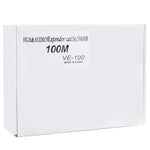 Extendeur VGA & audio 1920x1440 HD 100m câble réseau Cat5e / 6-568B émetteur récepteur adaptateur, distance de transmission : 100m