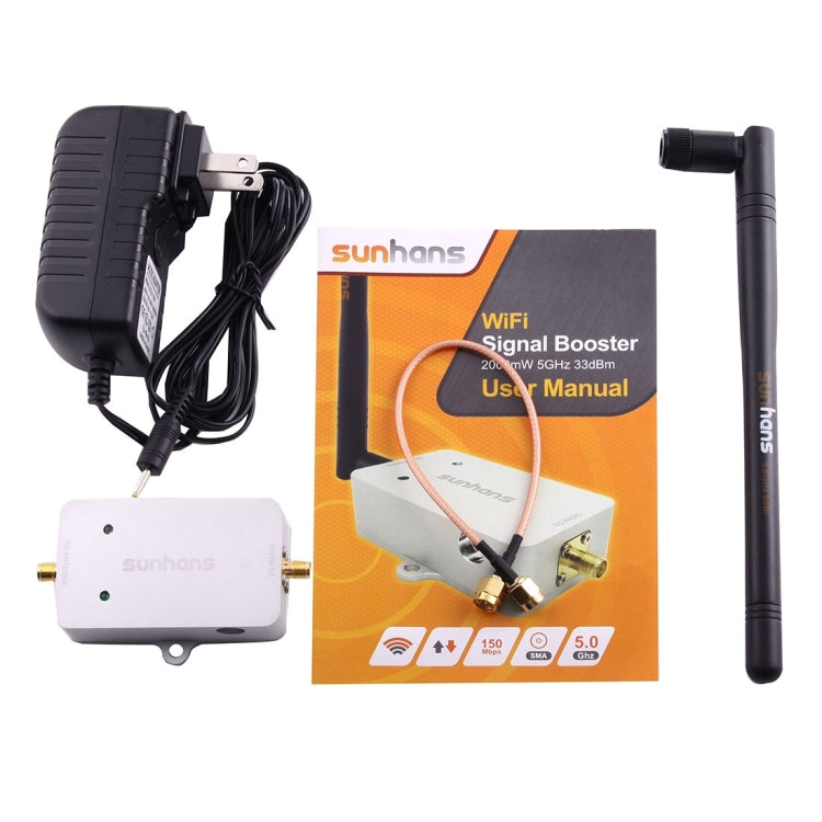 Amplificateur de signal WiFi sunhans SH58Gi2000 2000mW (33dBm) 5,8 GHz répéteur amplificateur WiFi