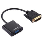 Adaptateur convertisseur DVI-D 24+1 broches mâle vers VGA 15 broches HDTV, DVI-D 24+1 broches