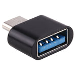 Adaptateur de transmission de données et de charge OTG en plastique USB-C / Type-C mâle vers USB 2.0 femelle