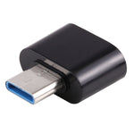 Adaptateur de transmission de données et de charge OTG en plastique USB-C / Type-C mâle vers USB 2.0 femelle