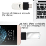 Adaptateur de transmission de données et de charge OTG en plastique USB-C / Type-C mâle vers USB 2.0 femelle
