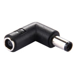 Adaptateur d'alimentation connecteur DC 4506 mâle vers DC 7406 femelle pour ordinateur portable HP, coude à 90 degrés, DC 7406 mâle vers femelle