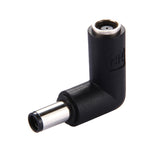 Adaptateur d'alimentation connecteur DC 4506 mâle vers DC 7406 femelle pour ordinateur portable HP, coude à 90 degrés, DC 7406 mâle vers femelle