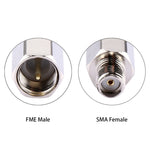 Adaptateur Connecteur FME Mâle vers SMA Femelle, F Mâle vers SMA Femelle