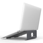 Support de Refroidissement en Aluminium pour Ordinateur Portable, Compatible avec Mac Air, Mac Pro, iPad et Autres Ordinateurs Portables de 11 à 17 Pouces, Support en Aluminium Argent, Support en Aluminium Gris, Support en Aluminium Or