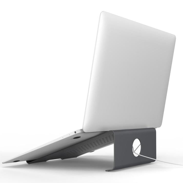 Support de Refroidissement en Aluminium pour Ordinateur Portable, Compatible avec Mac Air, Mac Pro, iPad et Autres Ordinateurs Portables de 11 à 17 Pouces, Support en Aluminium Argent, Support en Aluminium Gris, Support en Aluminium Or