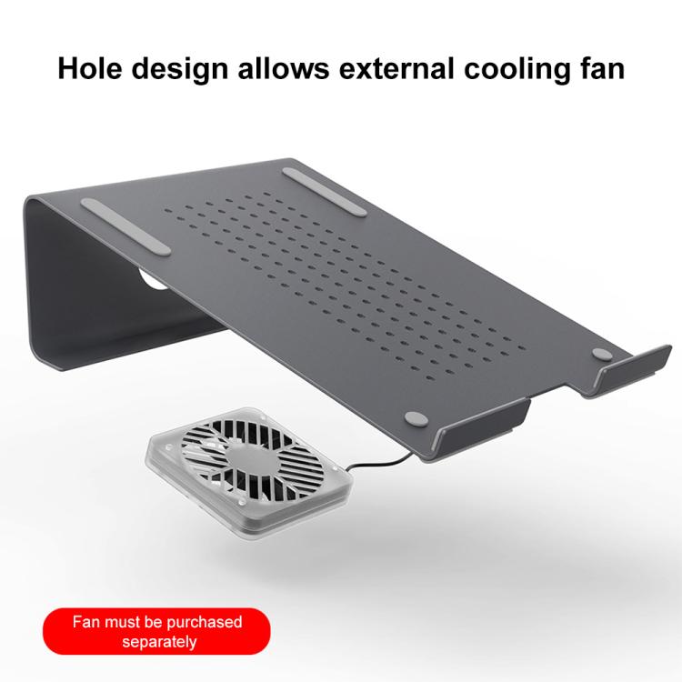 Support de Refroidissement en Aluminium pour Ordinateur Portable, Compatible avec Mac Air, Mac Pro, iPad et Autres Ordinateurs Portables de 11 à 17 Pouces, Support en Aluminium Argent, Support en Aluminium Gris, Support en Aluminium Or