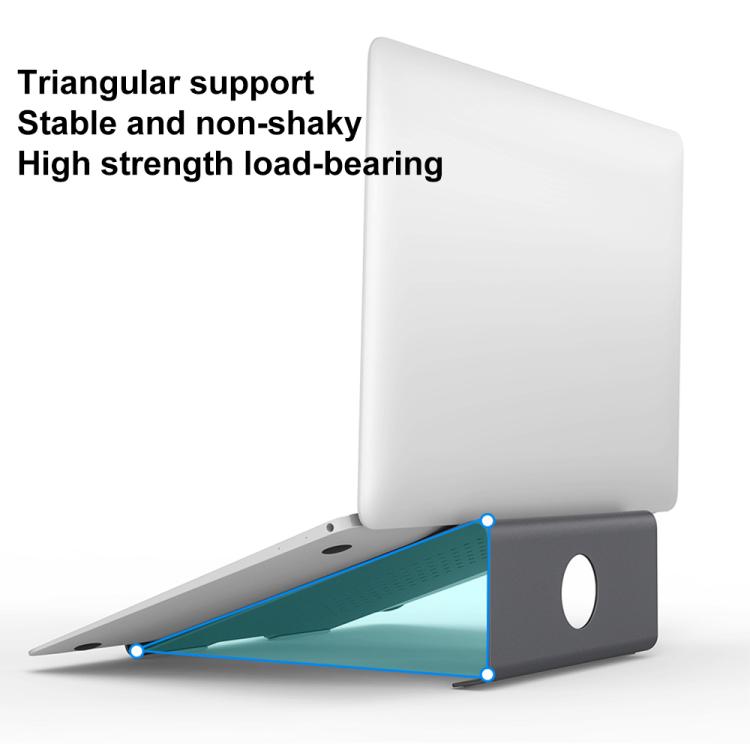 Support de Refroidissement en Aluminium pour Ordinateur Portable, Compatible avec Mac Air, Mac Pro, iPad et Autres Ordinateurs Portables de 11 à 17 Pouces, Support en Aluminium Argent, Support en Aluminium Gris, Support en Aluminium Or