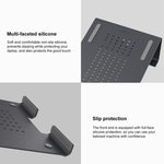 Support de Refroidissement en Aluminium pour Ordinateur Portable, Compatible avec Mac Air, Mac Pro, iPad et Autres Ordinateurs Portables de 11 à 17 Pouces, Support en Aluminium Argent, Support en Aluminium Gris, Support en Aluminium Or