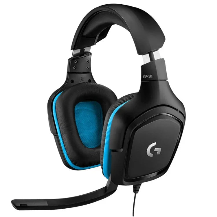 Logitech G431 Casque Gaming Pliable avec Son Surround Dolby 7.1, Réduction de Bruit, G431