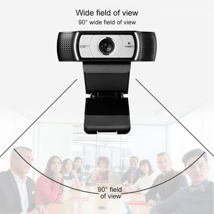 Webcam HD professionnelle Logitech C930C 1080P 30FPS avec cache de protection, C930C