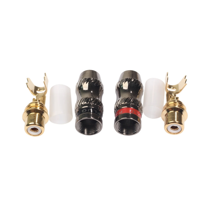 REXLIS TR026-1 2 Pièces Adaptateur Jack Audio RCA Femelle Plaqué Or pour Câble Audio & Vidéo DIY, RCA Femelle